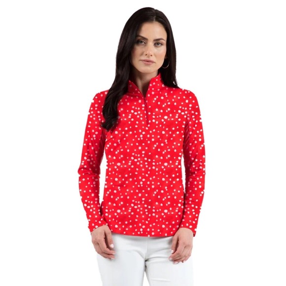 IBKUL Womens Long Sleeve Crew Solid Top - White main image 1